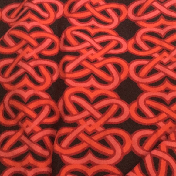 Lularoe heart infinity valentine leggings TC black - Picture 2 of 5